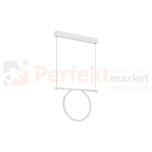 Lampa pierścieniowa wisząca LED Loop 520 Milagro biała