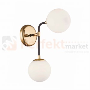 Kinkiet Riano W0454-02A-SDAA Zuma line złoty  czarny opal