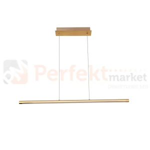 Lampa wisząca LED ALAMO PENDANT 90 AZ5765 podłużna 3000K regulacja jasności złota