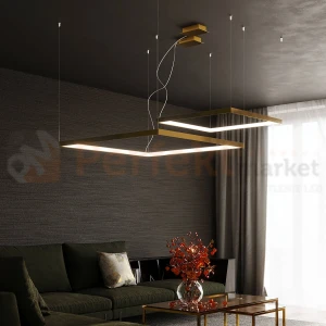 Lampa wisząca LED NELYA L złota 110 cm 4000K Thoro TH.158