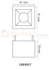 oprawa_halogenowa oprawa_stała kwadratowa czarna czarny podtynkowa wpuszczana oświetlenie_led oprawa_led oświetlenie żarówki_led lampy_sufitowe halogeny_led oprawy_do_łazienki lampa_led crosti pero 1501017 wymiary perfektmarket
