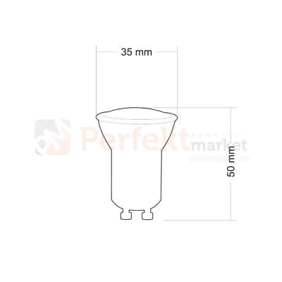 zarowka led gu10 gu11 ciepła do opraw 35mm polux300362 perfektmarket olsztyn.jpg
