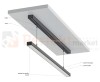 rofil aluminiowydo taśm LED lamp Iledo srebrny 1 mb LUMINES-ILEDO1-S perfektmarket sklep
montaż
