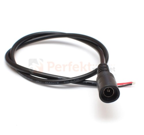 Gniazdo DC 2.1/5.5 z przewodem 45 cm led oswietlenie perfektmarket sklep