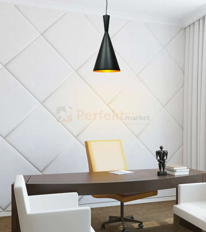 modern lampa p306c czarna wisząca led design room okrągła edison minimal styl perfektmarket.jpg