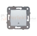 przycisk dzwonek srebrny bez ramki 92105006 perfektmarket sklep_elektryczny