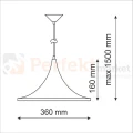 modern lampa p306a biala wisząca led wymiary design okrągła edison minimal styl perfektmarket.jpg