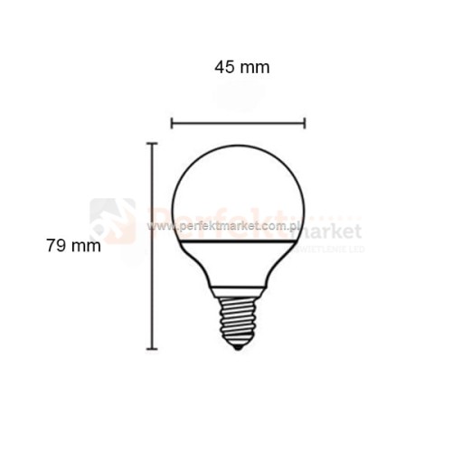 305077 żarówka 4W e14 kulka led oświetlenie_led spectrum sklep_elektryczny