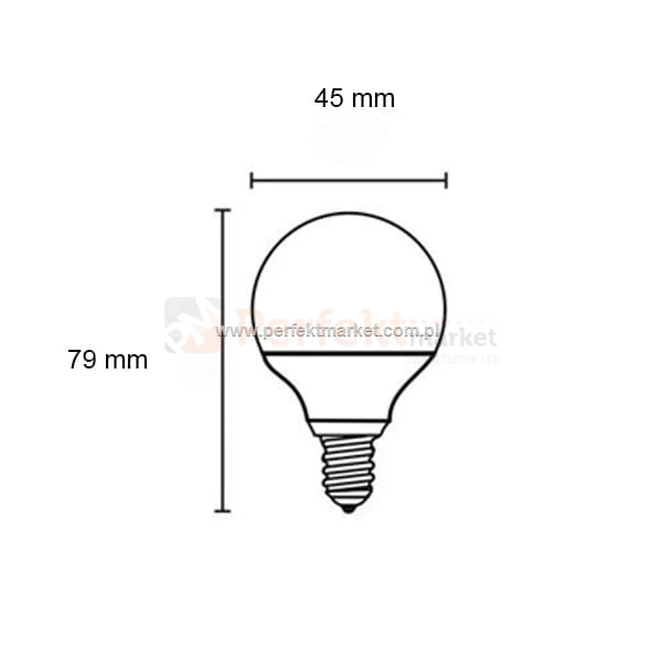 305077 żarówka 4W e14 kulka led oświetlenie_led spectrum sklep_elektryczny