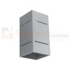lampa_ścienna kinkiet szara g9 nowoczesna minimalizm design lampa kwadratowa plafon LED blocco szary perfektmarket SL.0479