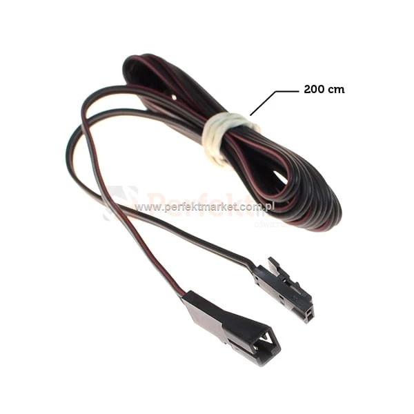 Przewód 2m z wtyczką i gniazdem JSTM mini led oswietlenie perfektmarket sklep