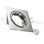 Oprawa halogenowa sufitowa stala pojedyncza odlew kwadratowa satyna gniazdo GU10 LED perfektmarket.jpg