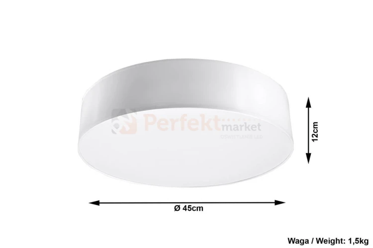 nowoczesna minimalizm perfektmarket design lampa sufitowa plafon LED arena 45 biały wymiary.jpg