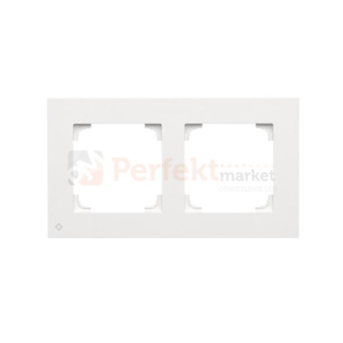 TR2/AB111 Ramka 2- krotna, antybakteryjny biały, perfektmarket (0)