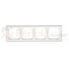 TR4/AB111 Ramka 4- krotna, antybakteryjny biały, perfektmarket (2)