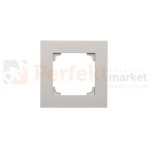 TR1/143 Ramka 1- krotna, aluminium mat, perfektmarket (0)