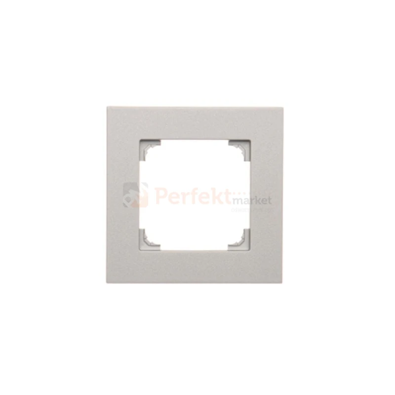 TR1/143 Ramka 1- krotna, aluminium mat, perfektmarket (1)