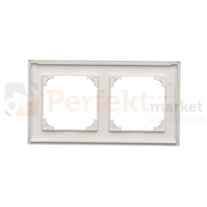 Ramka 2- krotna Simon 55 aluminium mat