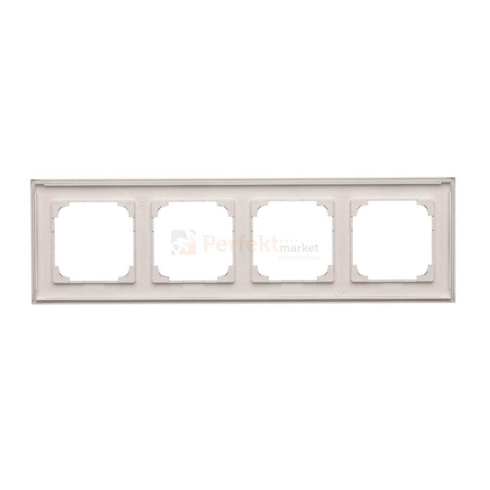 TR4/143 Ramka 4- krotna, aluminium mat, perfektmarket (2)