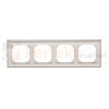 TR4/143 Ramka 4- krotna, aluminium mat, perfektmarket (2)