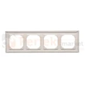 TR4/143 Ramka 4- krotna, aluminium mat, perfektmarket (2)