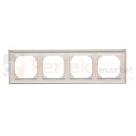 TR4/143 Ramka 4- krotna, aluminium mat, perfektmarket (2)