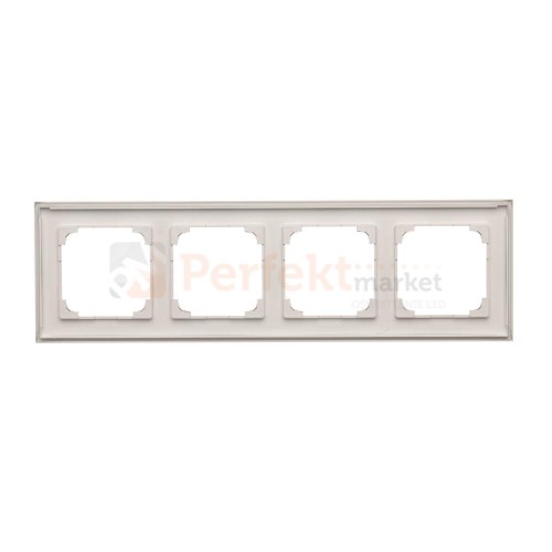 TR4/143 Ramka 4- krotna, aluminium mat, perfektmarket (2)