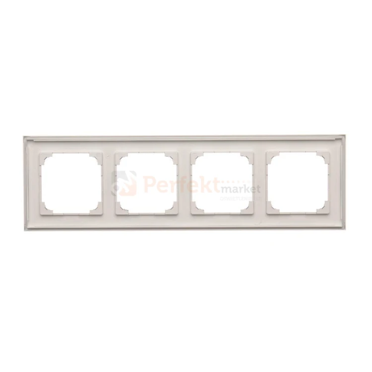 TR4/143 Ramka 4- krotna, aluminium mat, perfektmarket (2)