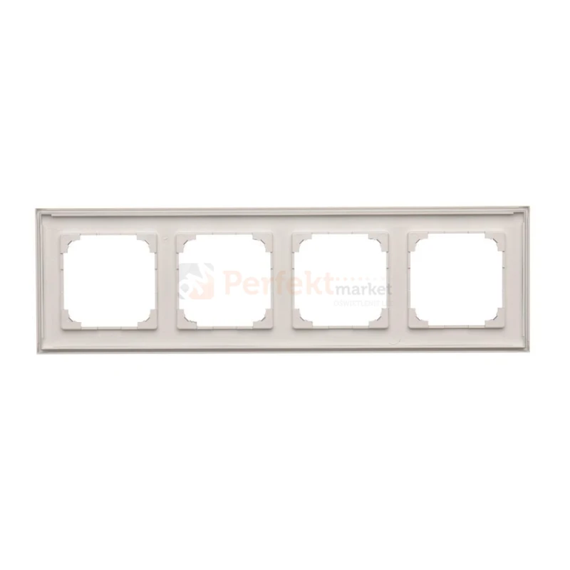 TR4/143 Ramka 4- krotna, aluminium mat, perfektmarket (1)