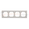 TR4/143 Ramka 4- krotna, aluminium mat, perfektmarket (0)