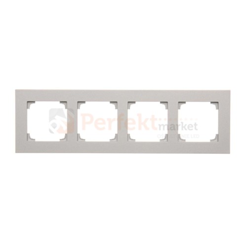 TR4/143 Ramka 4- krotna, aluminium mat, perfektmarket (0)