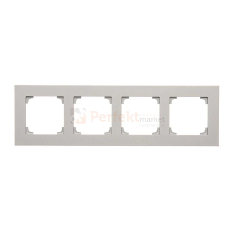 TR4/143 Ramka 4- krotna, aluminium mat, perfektmarket (0)