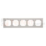 TR5/143 Ramka 5- krotna, aluminium mat, perfektmarket (0)