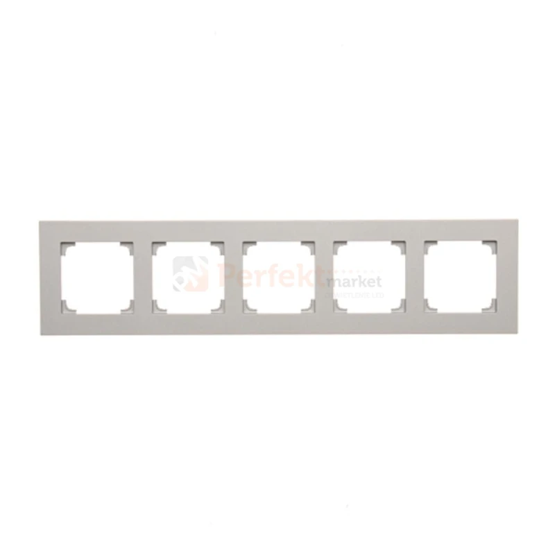 TR5/143 Ramka 5- krotna, aluminium mat, perfektmarket (1)