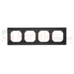 TR4/149 Ramka 4- krotna, czarny mat, perfektmarket (2)