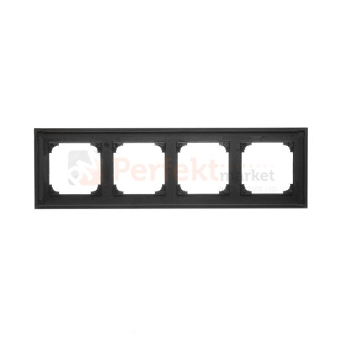 TR4/149 Ramka 4- krotna, czarny mat, perfektmarket (2)