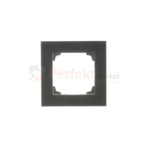 TRN1/182 Ramka 1-krotna szklana, szkło classic czarne, perfektmarket (0)