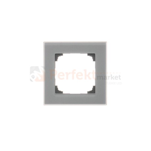TRN1/176 Ramka 1-krotna szklana, szkło mrożone szare, perfektmarket (0)