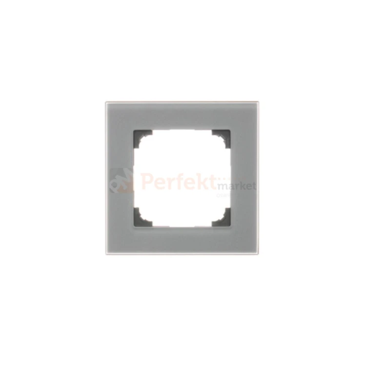 TRN1/176 Ramka 1-krotna szklana, szkło mrożone szare, perfektmarket (0)