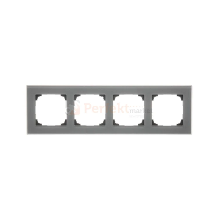 TRN4/176 Ramka 4- krotna szklana, szkło mrożone szare, perfektmarket (0)