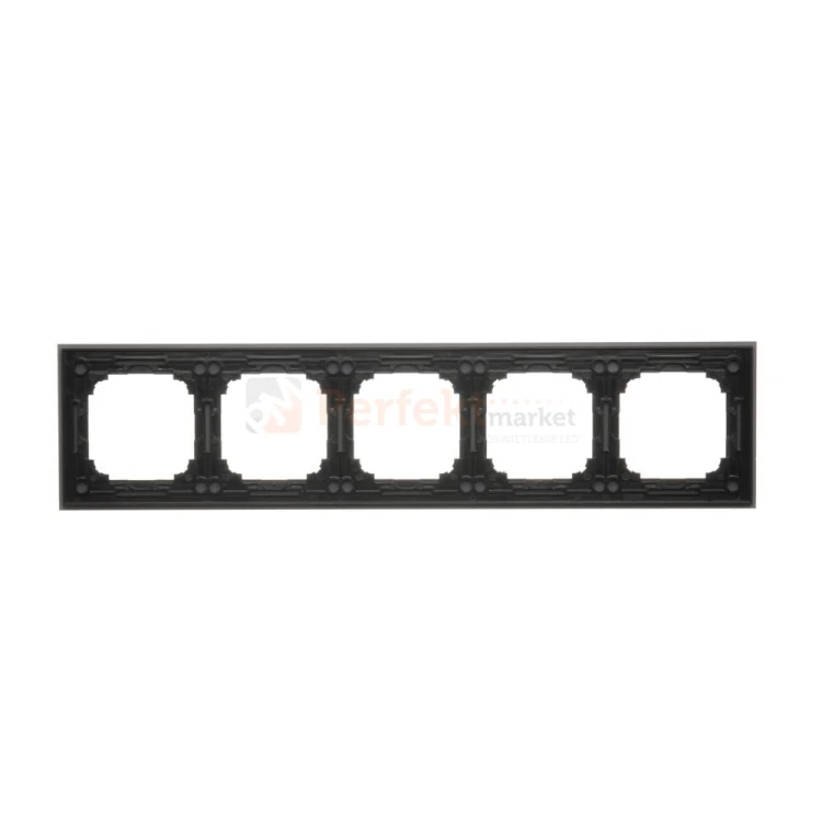 TRN5/176 Ramka 5- krotna szklana, szkło mrożone szare, perfektmarket (2)