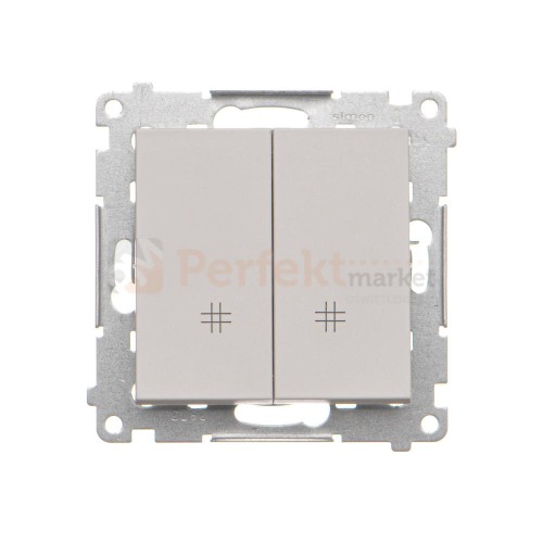 TW7/2.01/114 Łącznik krzyżowy podwójny, jasnoszary mat, perfektmarket (0)