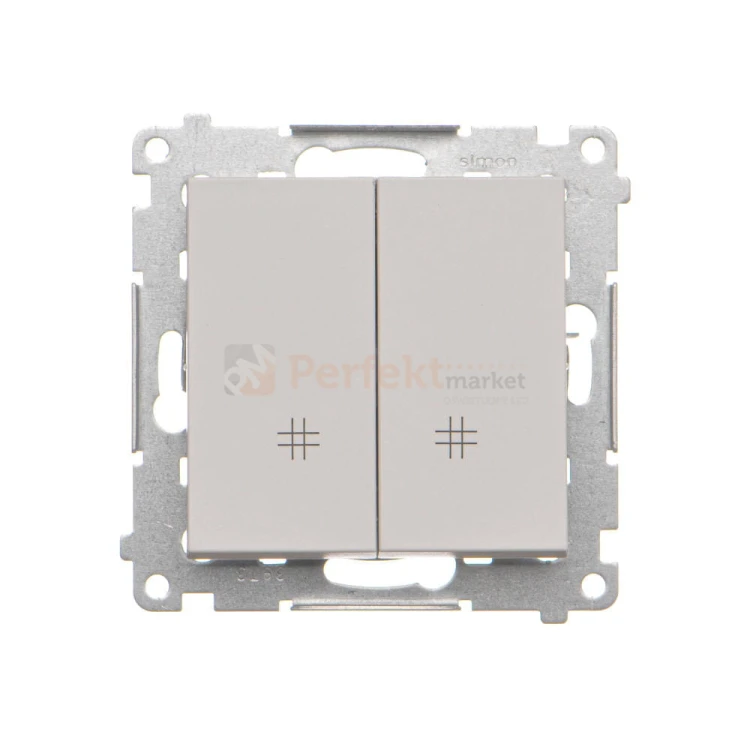 TW7/2.01/114 Łącznik krzyżowy podwójny, jasnoszary mat, perfektmarket (0)