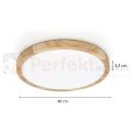 Lampa sufitowa plafon LED Alata drewno CCT IP44 40cm Italux perfektmarket (4).webp