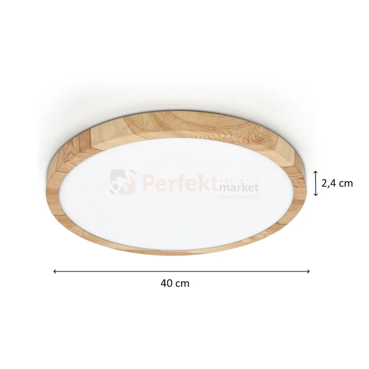 Lampa sufitowa plafon LED Alata drewno CCT IP44 40cm Italux perfektmarket (4).webp