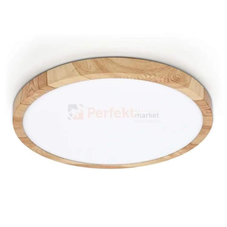 Lampa sufitowa plafon LED Alata drewno CCT IP44 40cm Italux perfektmarket.webp