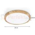 Lampa sufitowa plafon LED Alata drewno CCT IP44 30cm Italux perfektmarket (2).webp