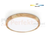 Lampa sufitowa plafon LED Alata drewno CCT IP44 30cm Italux perfektmarket.webp