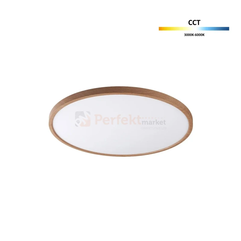 Lampa sufitowa plafon drewno LED CAMI 35,6W 40cm CCT Zuma Line perfektmarket.webp