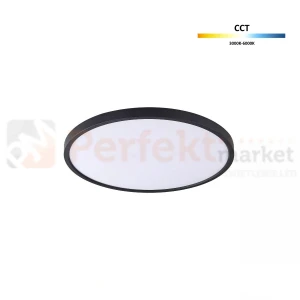 Lampa sufitowa plafon czarny LED CAMI 35,6W 40cm CCT Zuma Line